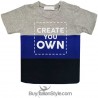 T-shirt bimbo a fasce urban style PERSONALIZZATA