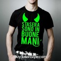 T-shirt uomo "stasera sono in buone mani"