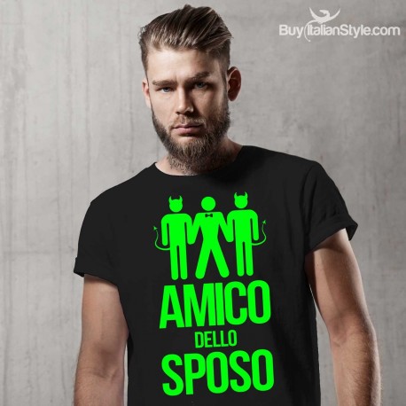 T-shirt uomo "amico dello sposo"