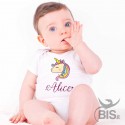 Body bimba unicorno personalizzato