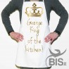 grembiule da cucina unisex personalizzabile con nome "il re dei fornel