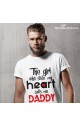 T-shirt uomo mezza manica "La ragazza che mi ha rubato il cuore mi chiama papà"
