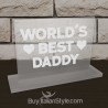 Metal Key Ring "DAD&SON True Best Friends for Life"