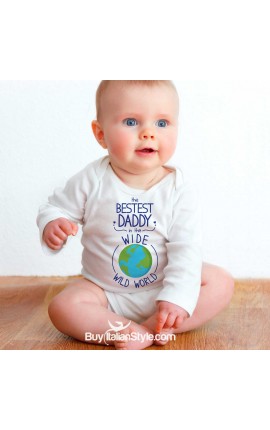 Bodysuit "Il mio papà è il migliore del mondo"