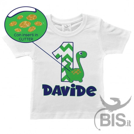 maglia bimbo per festa compleanno a tema  DINOSAURI