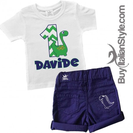 maglia bimbo per festa compleanno a tema  DINOSAURI