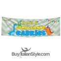 Striscione compleanno tema DINOSAURI personalizzabile