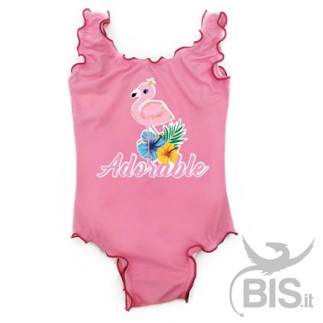 Costume un pezzo bimba fenicottero ADORABLE