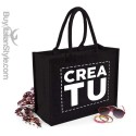 Borsa da Mare in juta colorata personalizzata