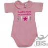 Baby Girl's Bodysuit with lace-bordered Collar "I am Daddy's little Pie!"
