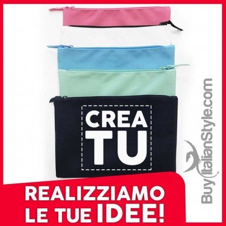 Customizable cloth pouch with text and image