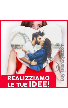 Cuscino a forma di cuore Personalizzabile con FOTO