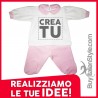 Customizable chenille baby set with a neckband