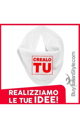 Bavetta a bandana per neonati personalizzabile