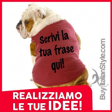 T-shirt con foto del tuo cane