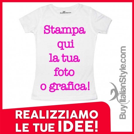 Maglietta bambina personalizzabile