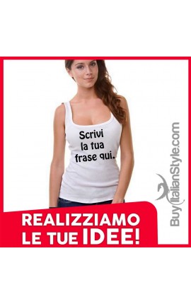 Customized women's tank top