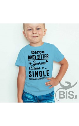 T-shirt bimbo "Cerco baby sitter"