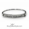 Bracciale a manetta UNISEX con chiusura PERSONALIZZABILE