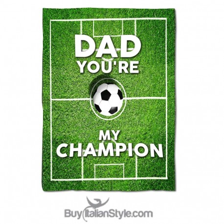 Plaid "Papà sei il mio campione!"