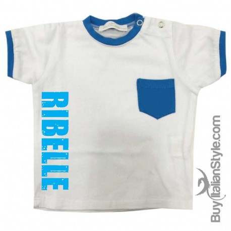 T-shirt con taschino "RIBELLE"