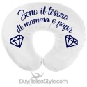 Cuscino allattamento "Sono il tesoro di mamma e papà"