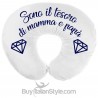 Cuscino allattamento "Sono il tesoro di mamma e papà"