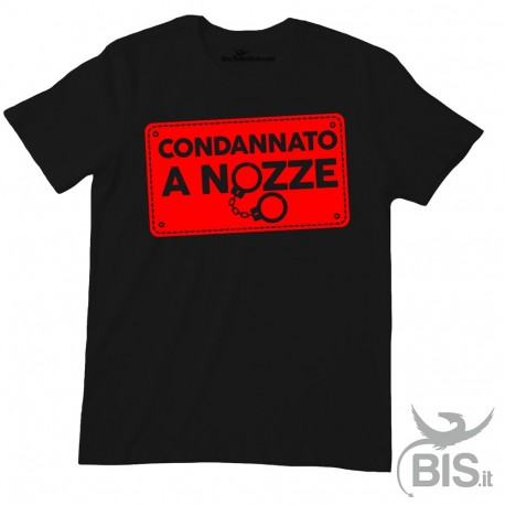 T-shirt uomo "Condannato a nozze"