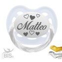 Succhietto cuori bimbo personalizzabile con nome