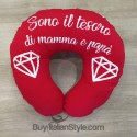 Cuscino allattamento "Sono il tesoro di mamma e papà"