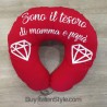 Cuscino allattamento "Sono il tesoro di mamma e papà"
