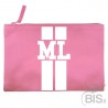 Personalized Canvas Pochette with initials