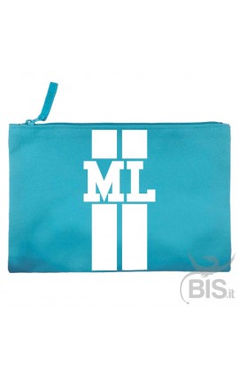 Personalized Canvas Pochette with initials