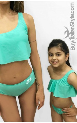 Bikini Volant Donna Personalizzabile con Iinziali