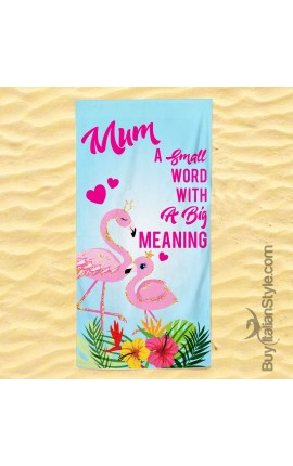 Beach towel "I’M A MUM WHAT IS YOUR SUPERPOWER?"