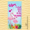 Beach towel "I’M A MUM WHAT IS YOUR SUPERPOWER?"