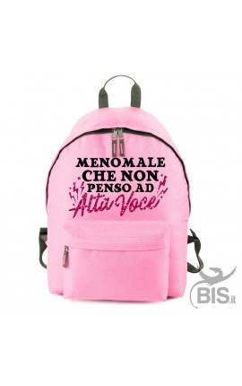 Zaino MAXI BASIC "Menomale che non penso ad alta voce"