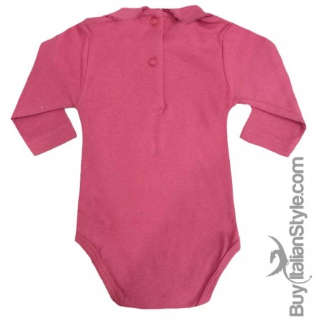 Body colletto neonata manica lunga personalizzabile