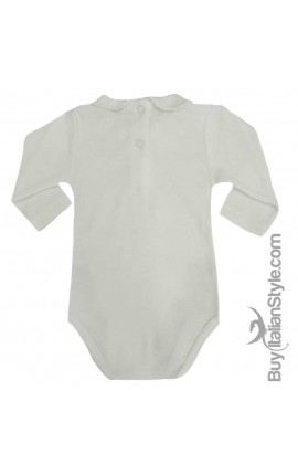 Body colletto neonata manica lunga "Battesimo"