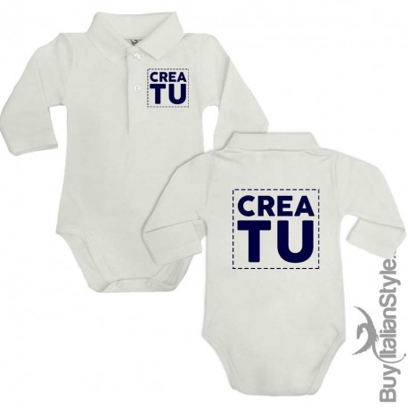 Body polo manica lunga "Personalizzabile"