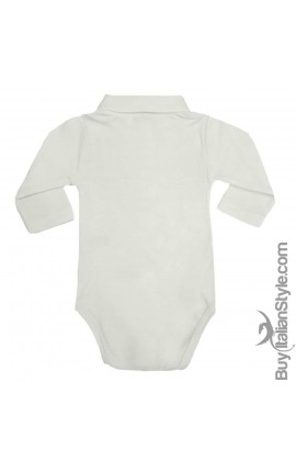 Body polo manica lunga orsetto personalizzabile con nome