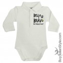 Body neonato polo manica lunga "BELLO & BRAVO"