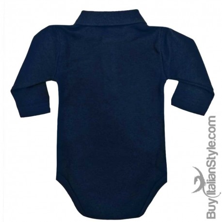 Body neonato polo manica lunga "BELLO & BRAVO"