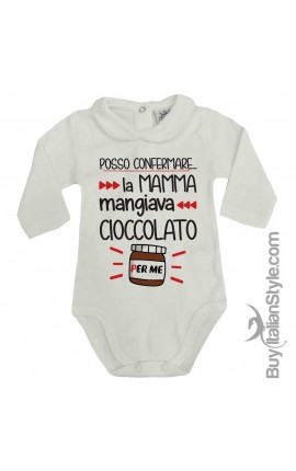 Body colletto neonata manica lunga