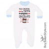 Tutina neonato estiva/invernale "Posso confermale la mamma mangiava cioccolato per me!"
