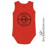 Half-sleeve baby suit "Warning mum is jealous"