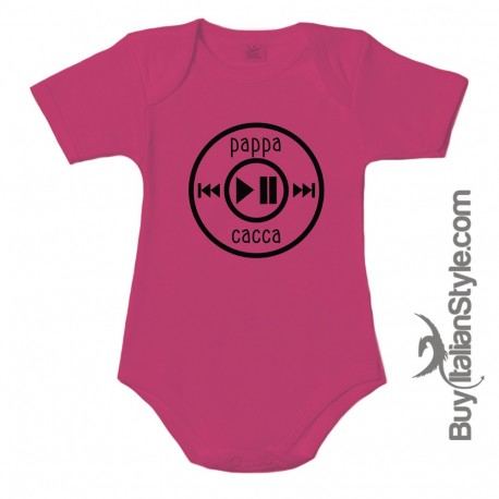 Body per neonati divertente "pappa cacca"