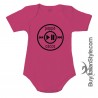 Half-sleeve baby suit "Warning mum is jealous"