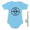 Half-sleeve baby suit "Warning mum is jealous"