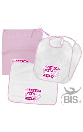 Kit Asilo PERSONALIZZABILE con disegno e  nome